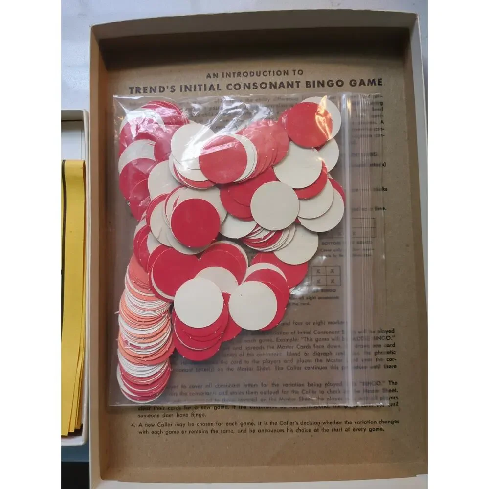Vintage Initial Consonant Bingo Game by Trend Enterprises
